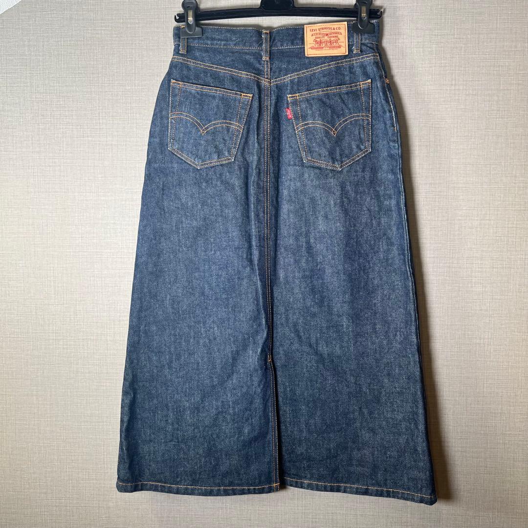 【希少・極美品✨】Levi's リーバイス 濃紺デニムロングスカートW30日本製