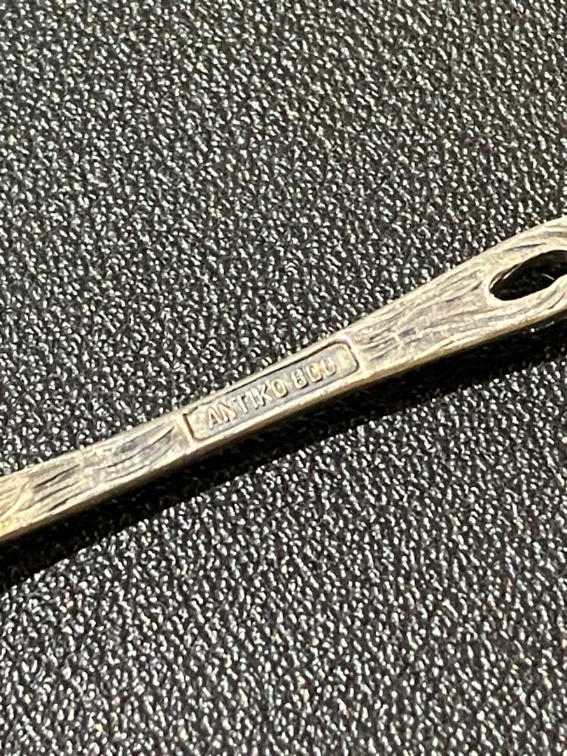 ティースプーン　バラ　純銀　800 ヒルデスハイムローズ　Antiko社
