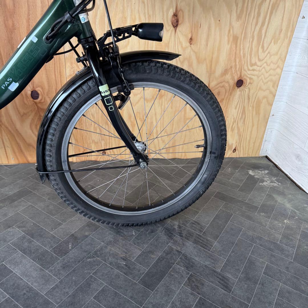 電動アシスト自転車 グリーン シティタイプ バスケット付き
