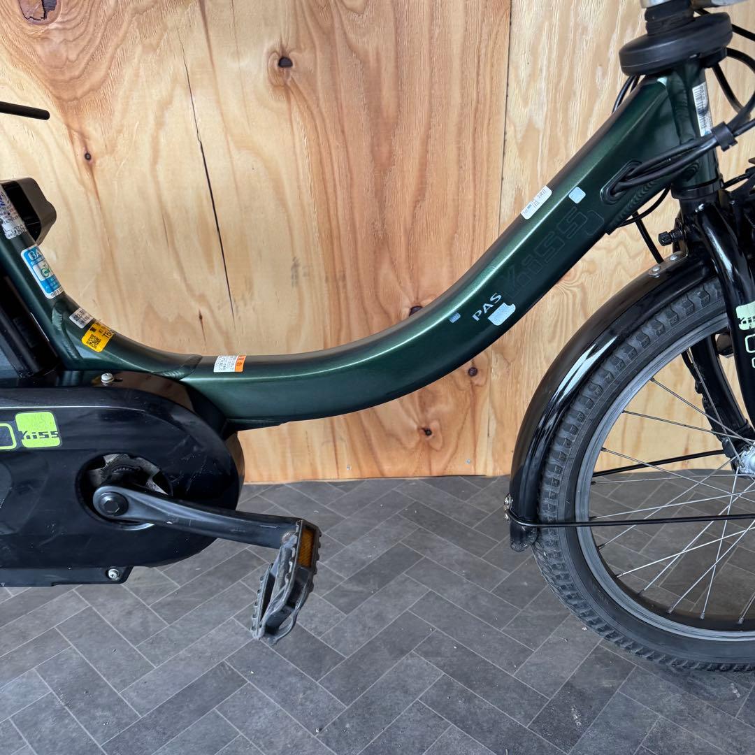 電動アシスト自転車 グリーン シティタイプ バスケット付き