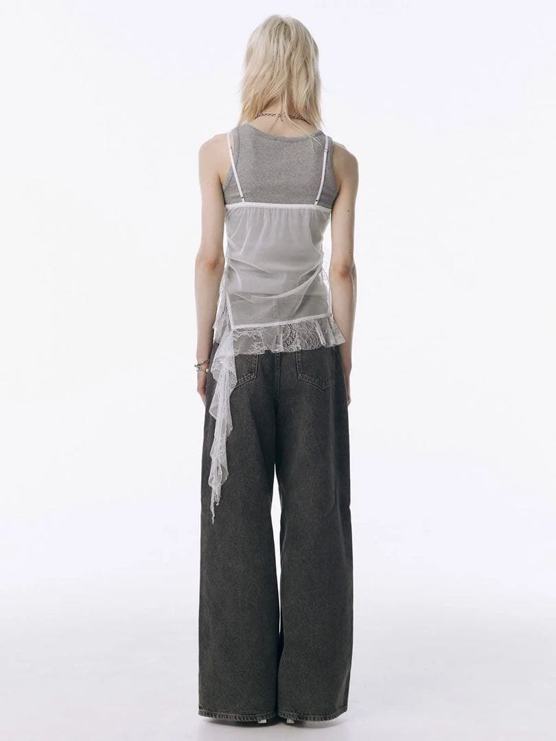 《JOSE MOON》LACE TRIM CAMI