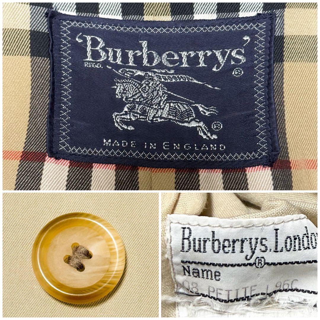 貴重 一枚袖 英国製 バーバリー トレンチコート ビンテージ BURBERRY
