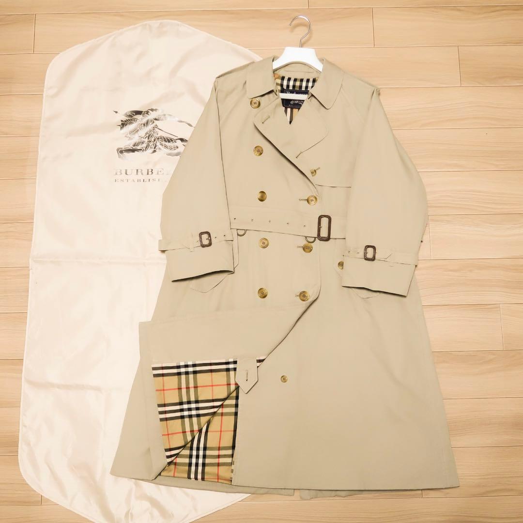 貴重 一枚袖 英国製 バーバリー トレンチコート ビンテージ BURBERRY