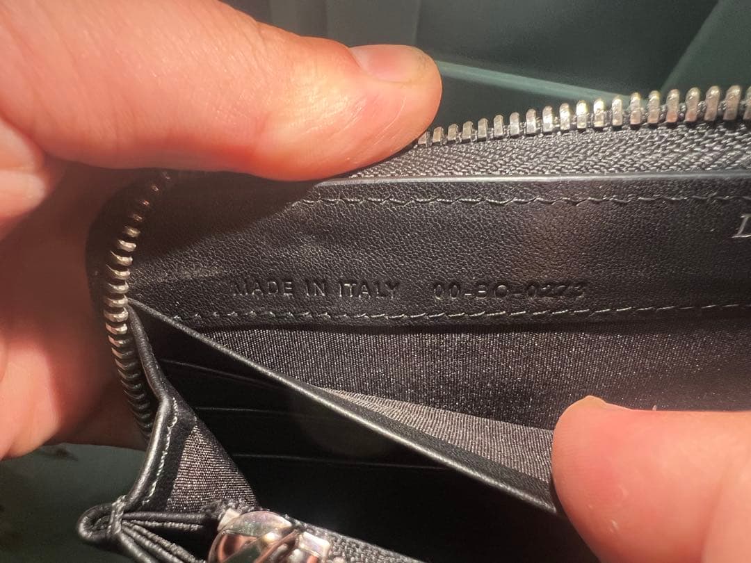 Dior グレー ロゴパターン 長財布kota kun