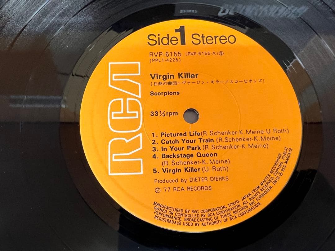 洋楽 Scorpions Virgin Killer RVP-6155 Orig LP