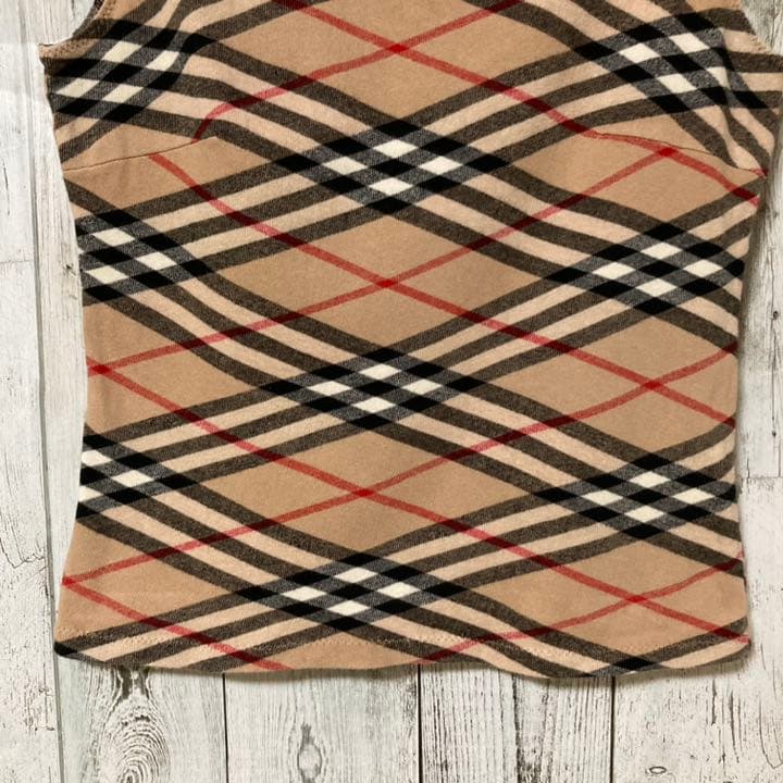 Burberry バーバリー ブルーレーベル キャミソール ノバチェック 紐 M