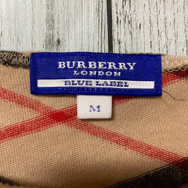 Burberry バーバリー ブルーレーベル キャミソール ノバチェック 紐 M
