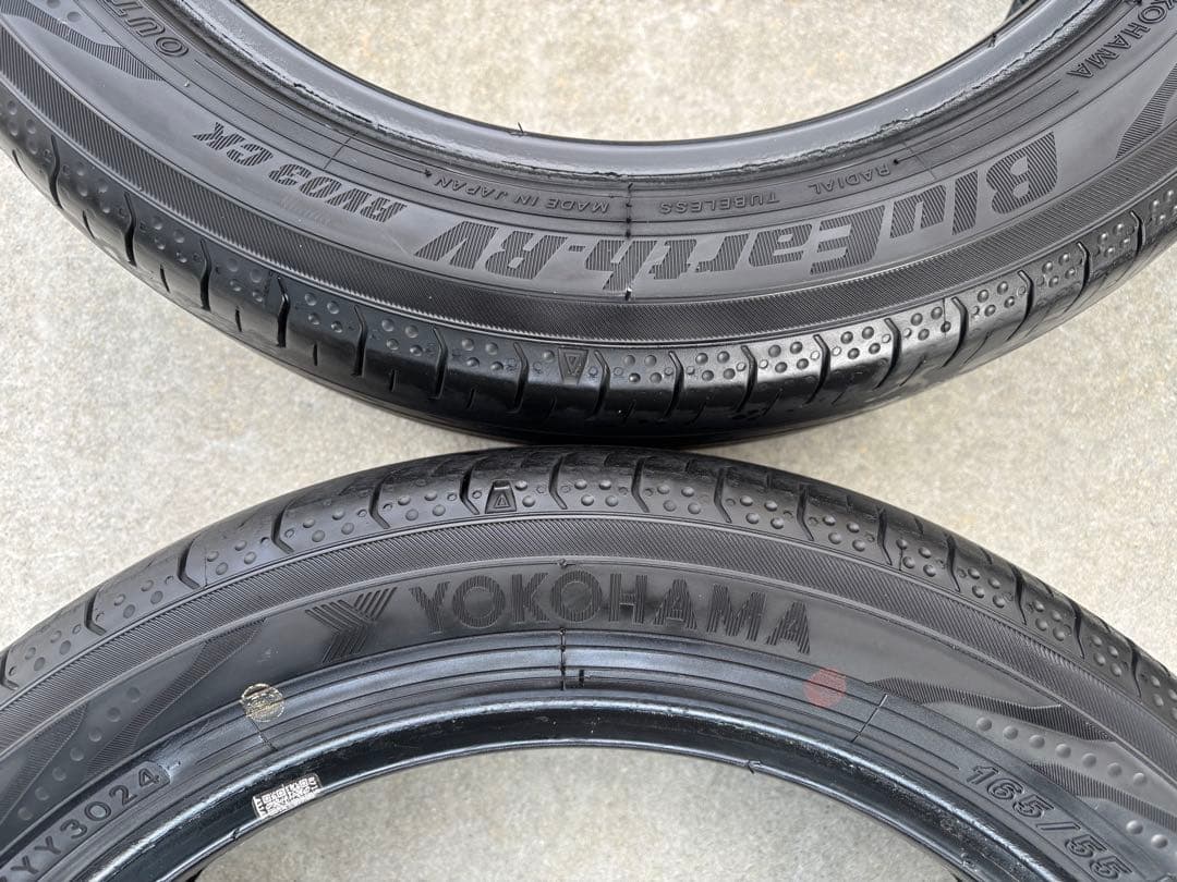 バリ山 24年製 ヨコハマ ブルーアース RV03CK 165/55r15 4本