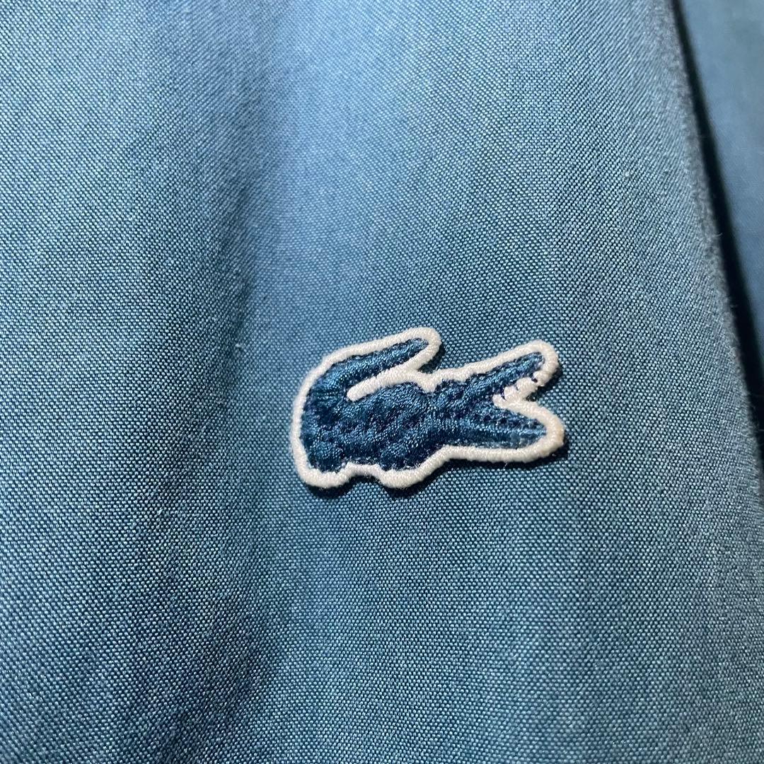 美品 LACOSTE ラコステ ジップブルゾン スイングトップ ブルーグリーン