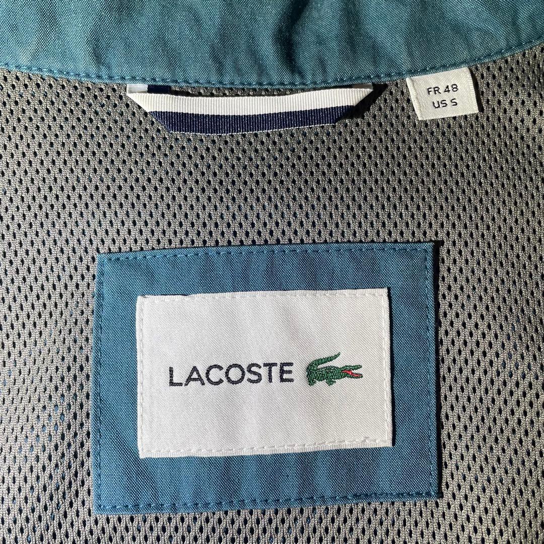 美品 LACOSTE ラコステ ジップブルゾン スイングトップ ブルーグリーン