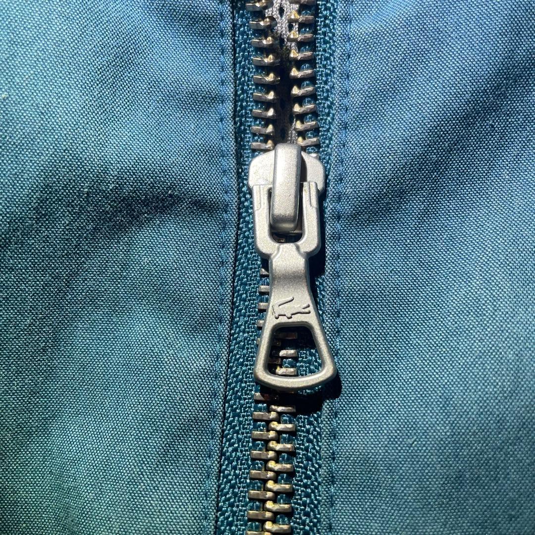 美品 LACOSTE ラコステ ジップブルゾン スイングトップ ブルーグリーン