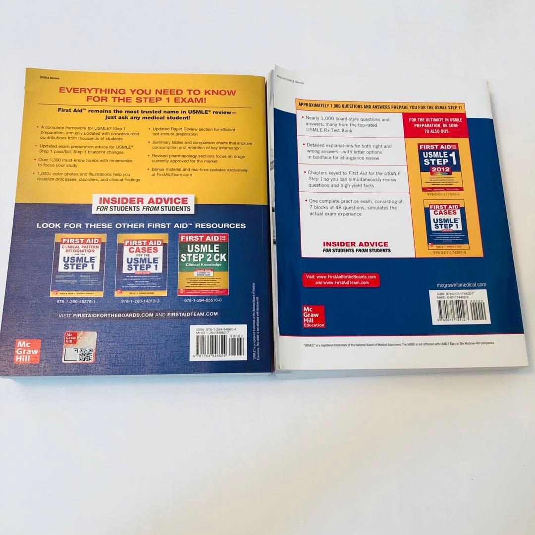 お値下げFIRST AID for the USMLE STEP 1 2冊セット