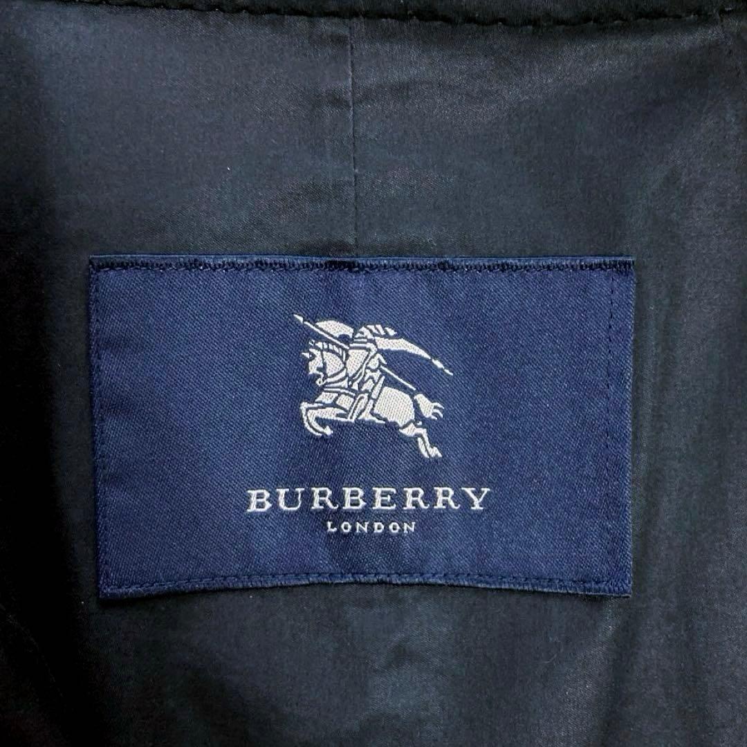 BURBERRY:美品✨スプリングコート ノバチェック ステンカラー 比翼　黒