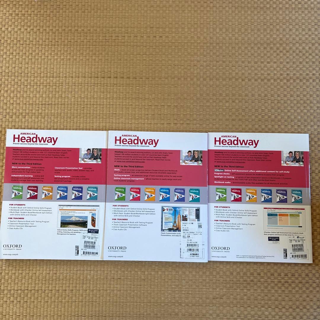 American Headway 1 third edition セット　洋書