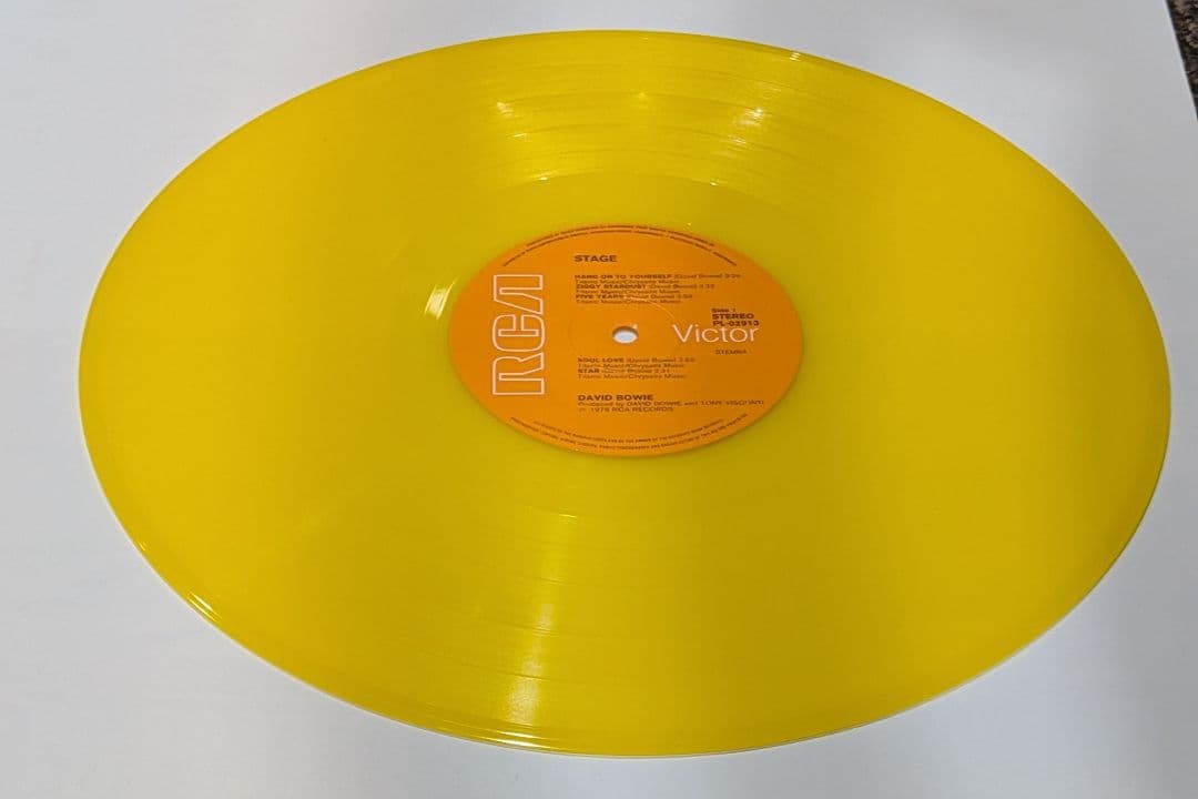 DAVID BOWIE『STAGE』LP2枚組　イエロー盤