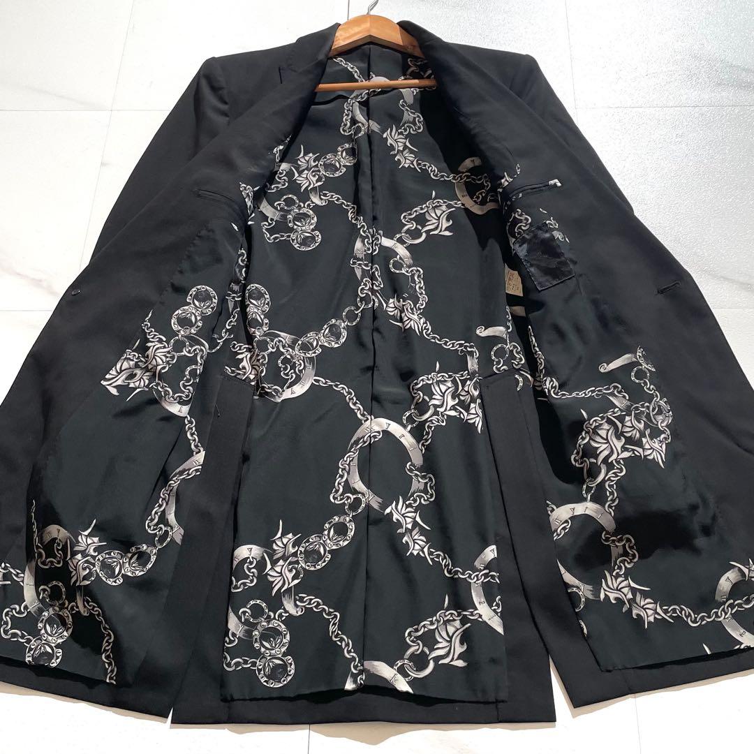 【極美品✨】kiryuyrik ロングテーラードジャケット 裏地チェーン柄 M