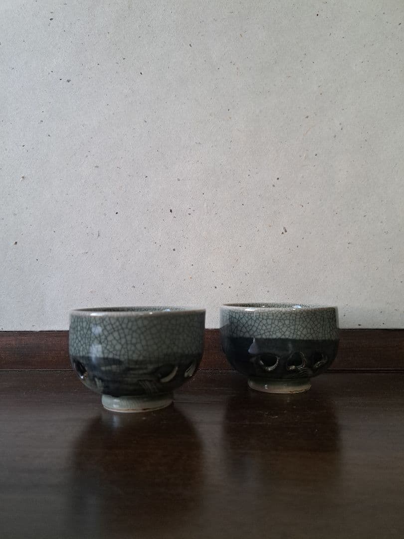 【期間限定価格中】相馬焼　 二重急須・二重煎茶碗 茶器揃えセット　2026午年