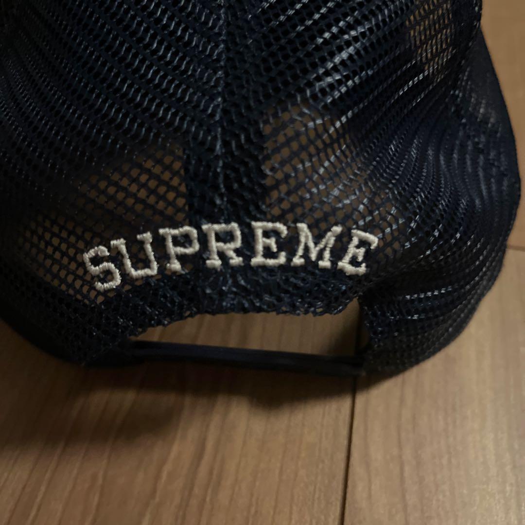 Supreme スタッズ付きキャップ ネイビー