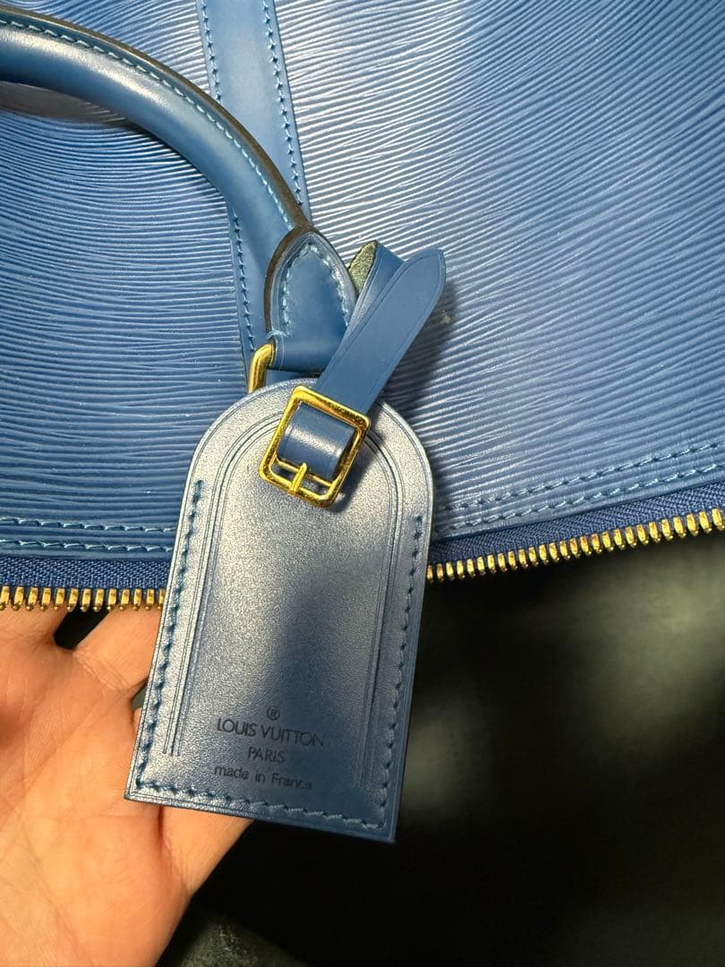 じ*ん様 Louis Vuitton エピレザー ボストンバッグ ブルー