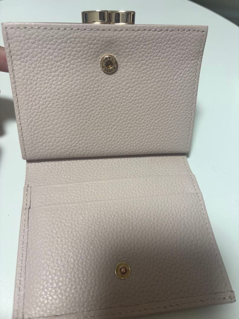【美品】皇居財布　二つ折り　ピンク