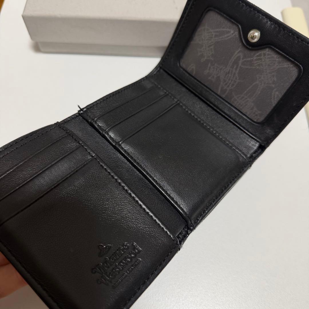 Vivienne Westwood 三つ折り財布 ブラック オーブ EMMA
