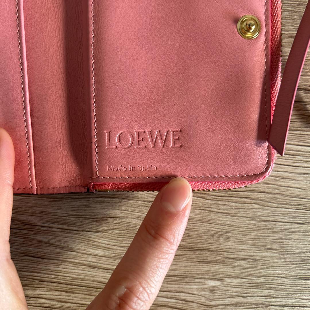 LOEWE スモールジップ財布 ブラック 2017年製