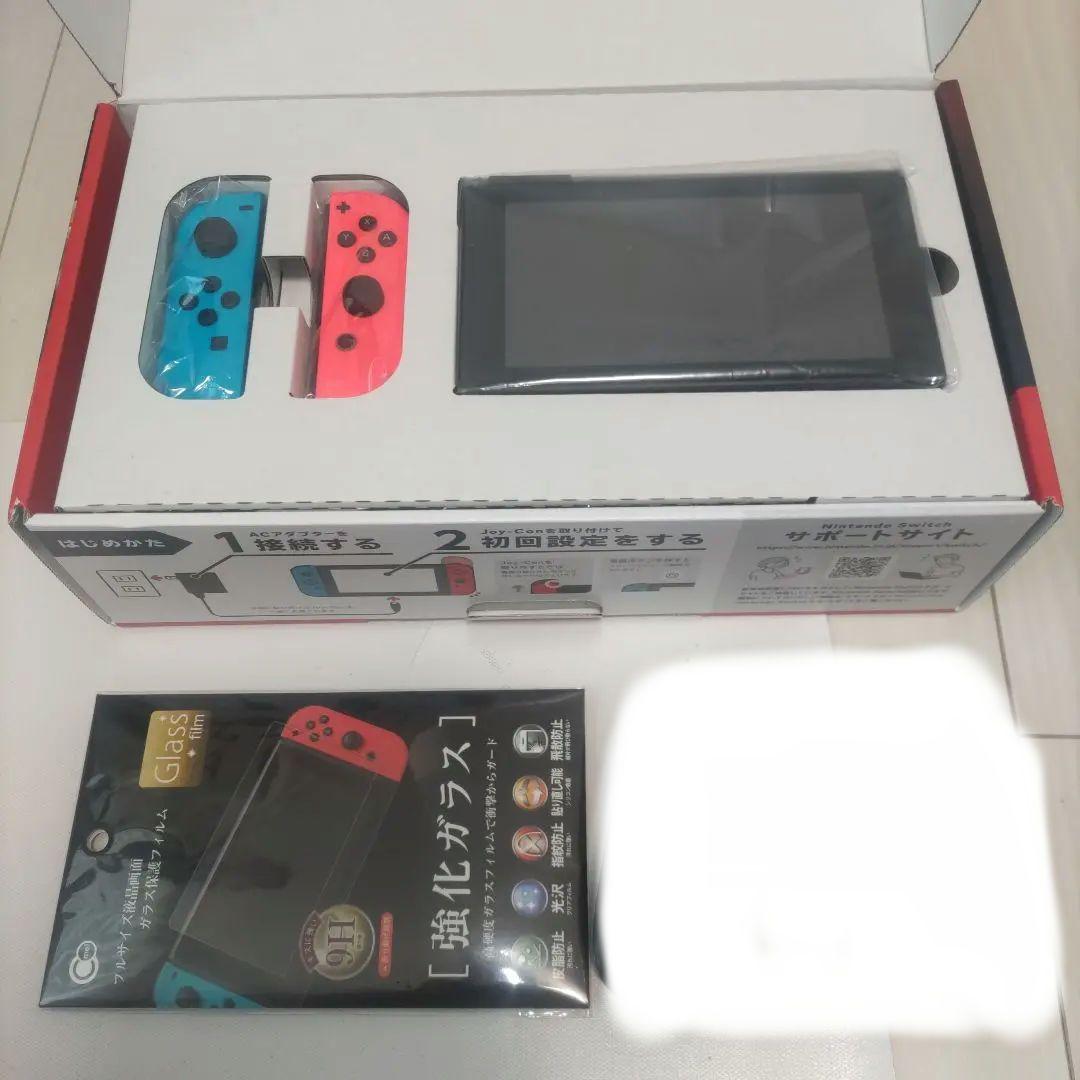 【美品】Nintendo Switch 本体 バッテリー強化型 SDカード