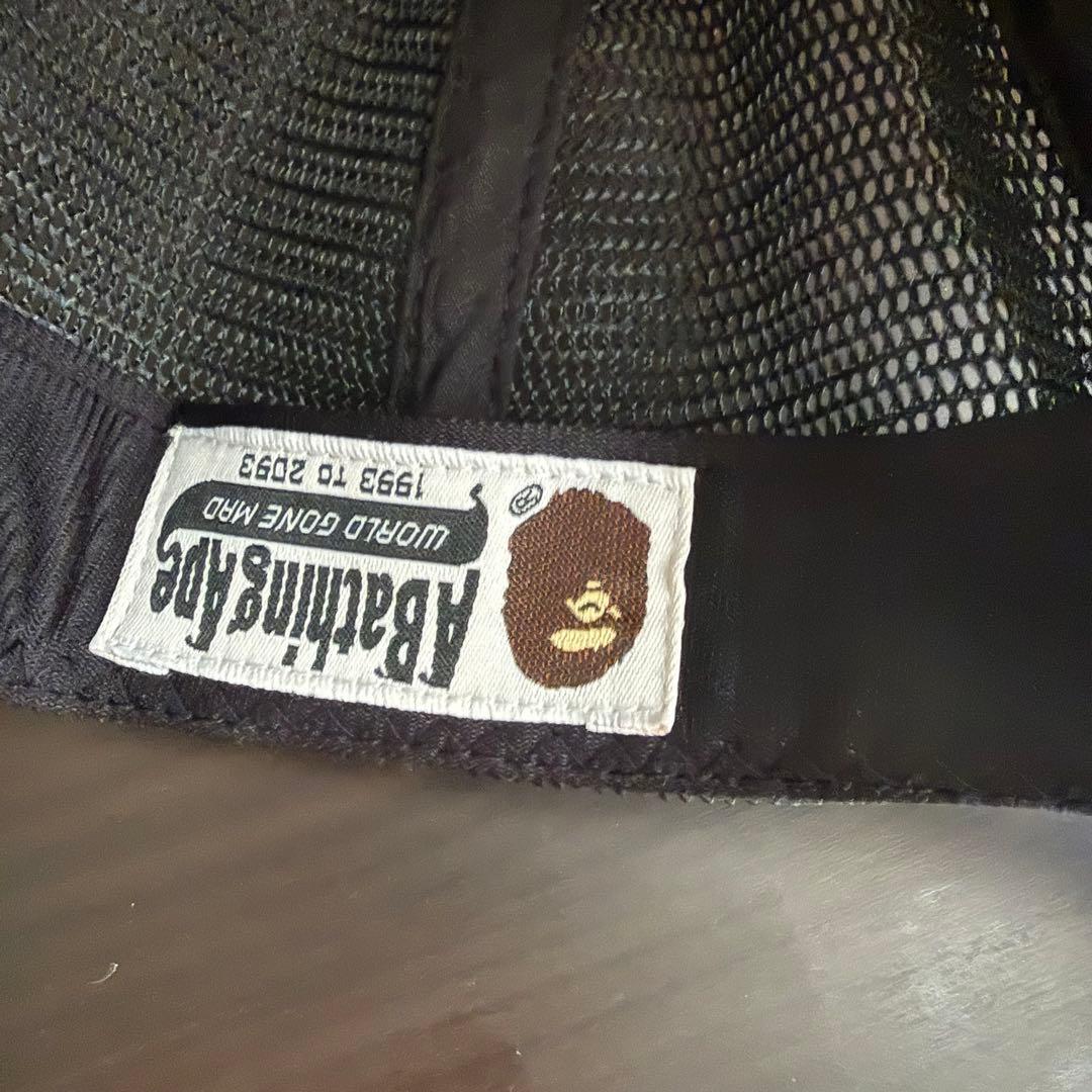 A BATHING APE メッシュキャップ 青