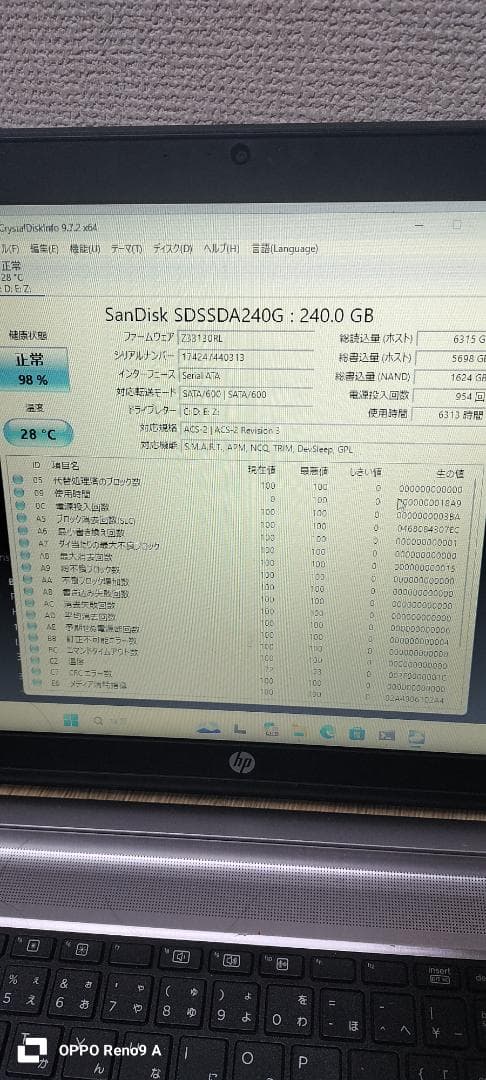 15.6型　ノートPC HP ProBooK 450 G3 windows11
