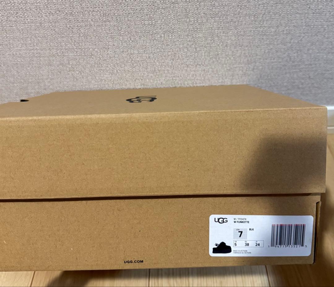 UGG ファンケット ブラック 厚底 24cm