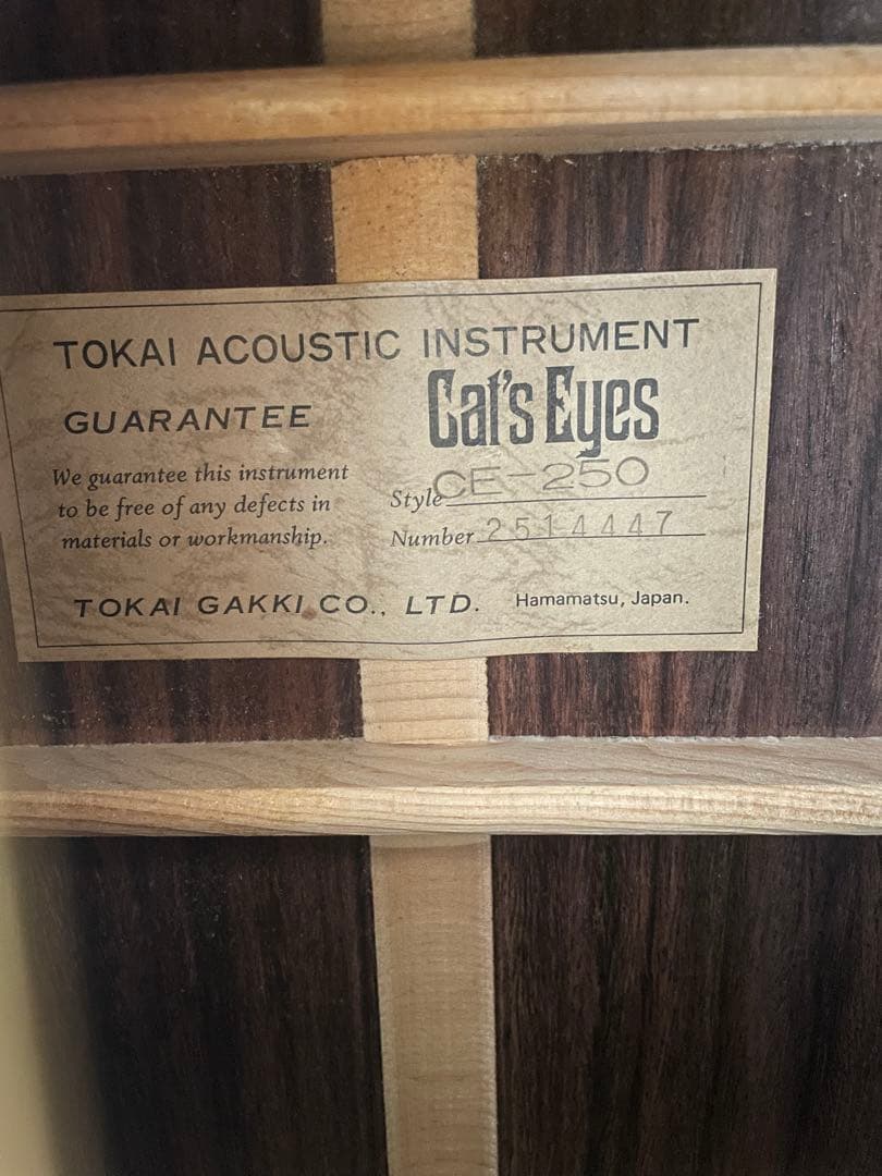 TOKAI Cat's Eyes キャッツアイ CE-250 アコギ