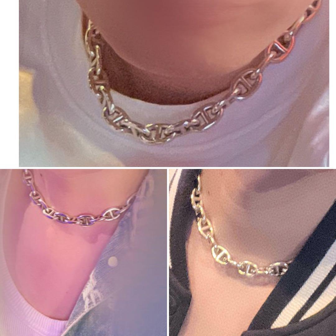 【入手困難、超美品】エルメス　シェーヌダンクル　MM ネックレス　36コマ