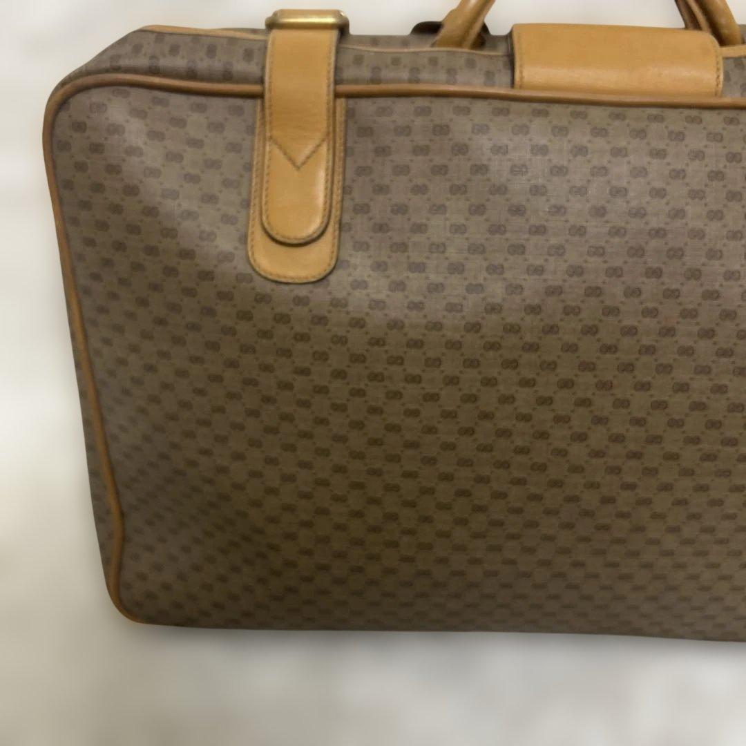 【GUCCI】ボストンバッグ　トランクケース　旅行鞄　マイクロGG PVC