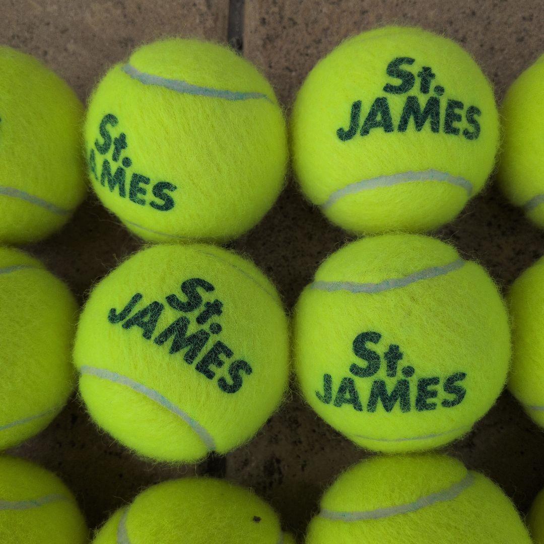 St. JAMES テニスボール 60個 蛍光イエロー