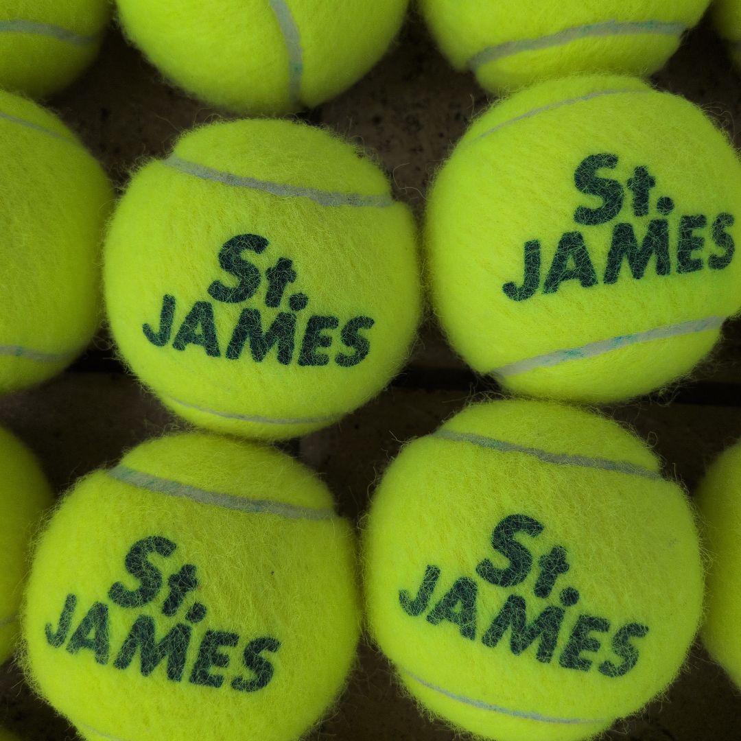 St. JAMES テニスボール 60個 蛍光イエロー