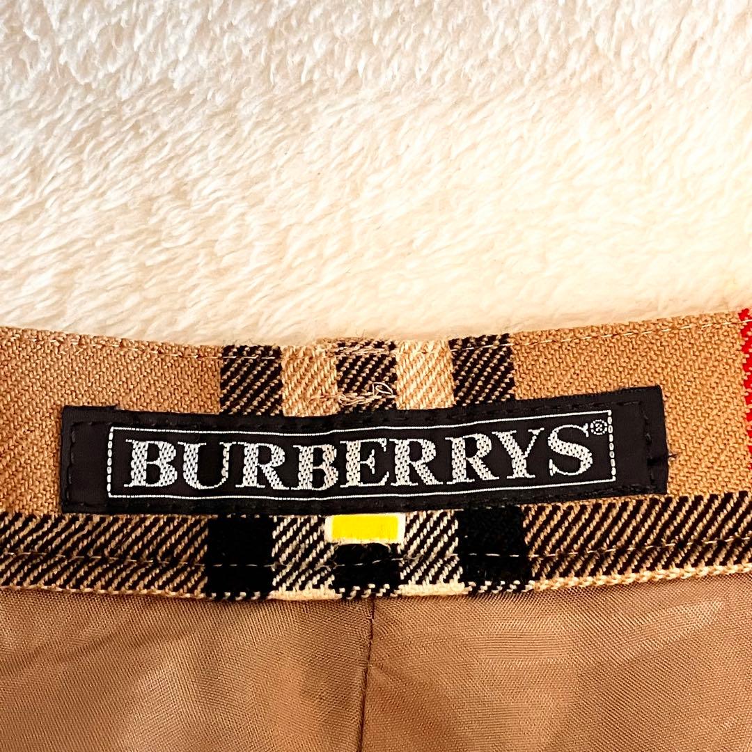 90' Burberrys ノバチェック柄 ロング キュロットスカート7AR
