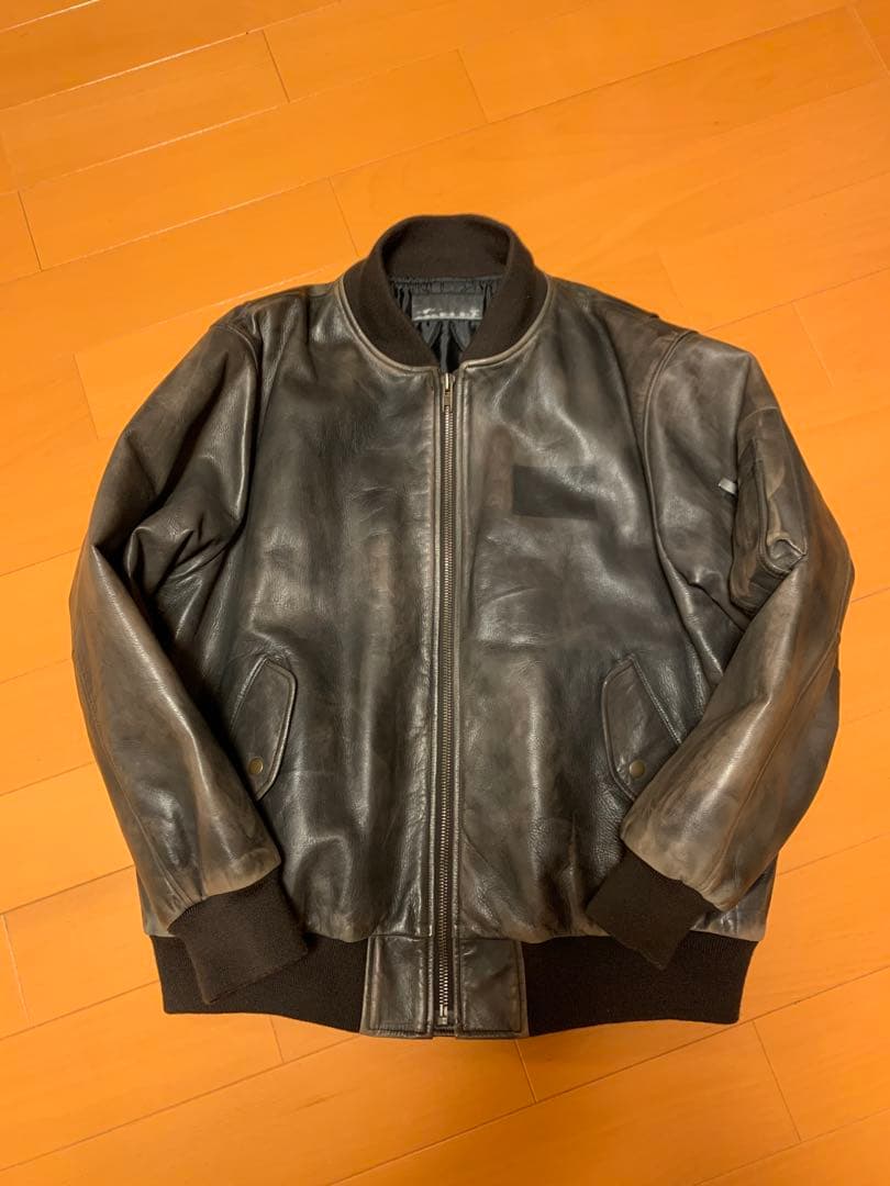 アカンサス acanthus MA-1 ジャケット XL ボンバー レザー