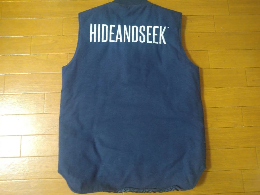 トップス HideandSeek Work Zip Vest NVY