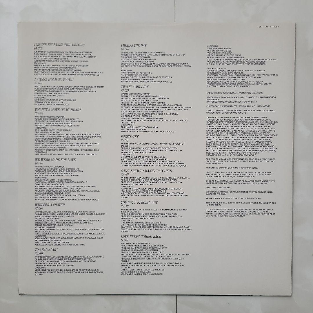 ★全てＵＫオリジナル盤★９０'Ｓ.ＵＫソウル・Ｒ＆Ｂ名盤『MICA PARIS』