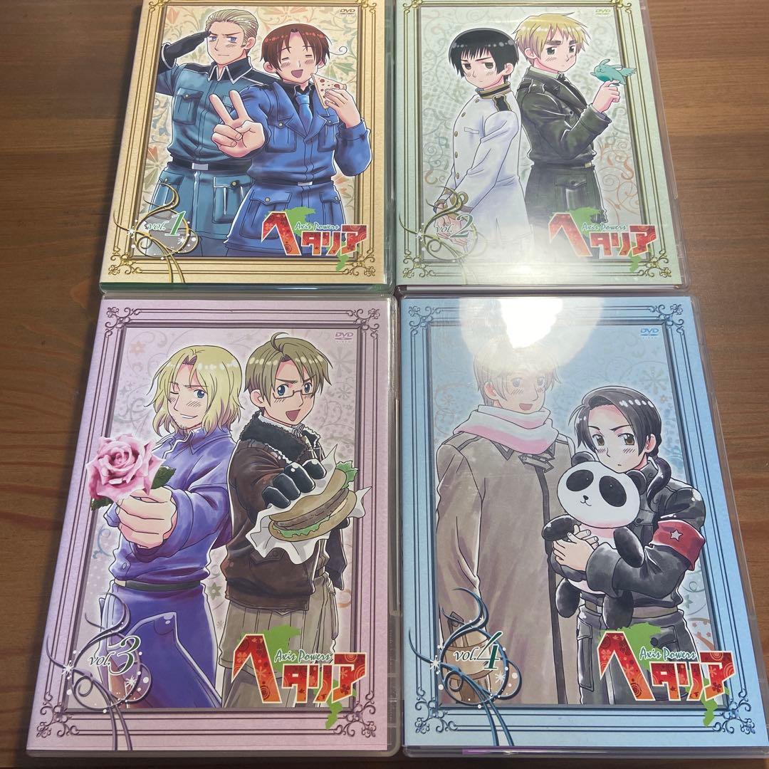 ヘタリア 初回限定版dvd 1〜4期全巻+ファンディスク