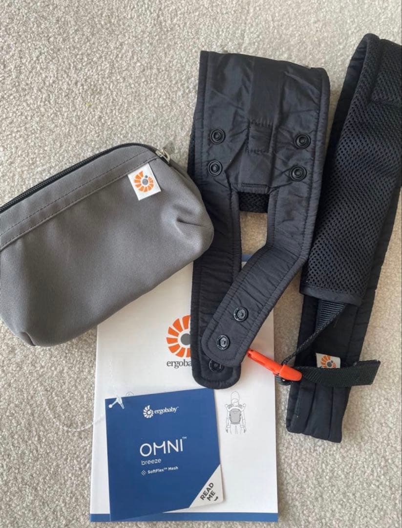 正規品ergobaby OMNI breeze 抱っこひも　グレー
