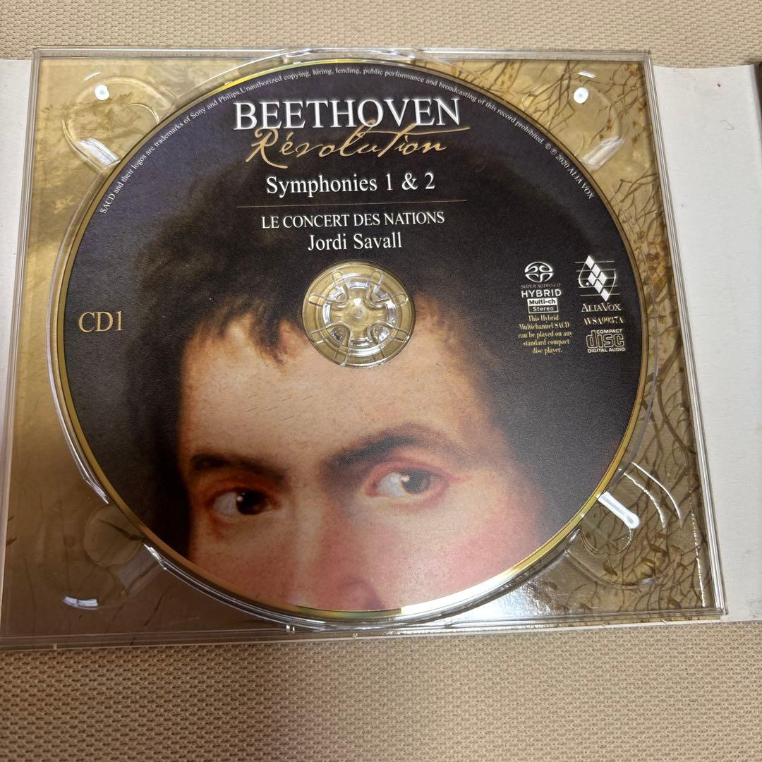 ジョルディ・サヴァール指揮　ベートーヴェン作曲、交響曲1番から9番SACD6枚組