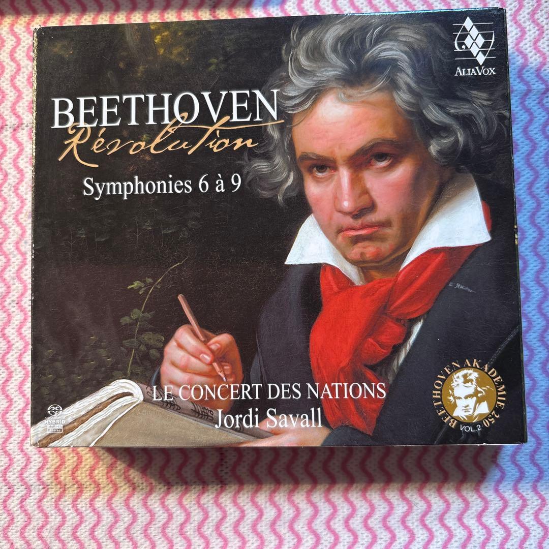 ジョルディ・サヴァール指揮　ベートーヴェン作曲、交響曲1番から9番SACD6枚組