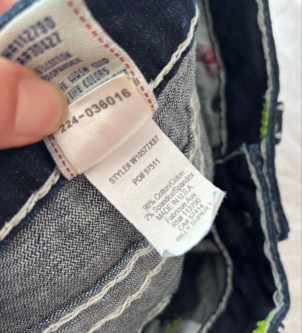美品！TURE RELIGION BILLY SUPER T デニムパンツ