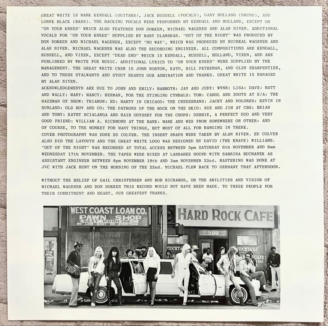 超貴重Great Whiteグレート・ホワイト1983年レコード自主制作USA盤