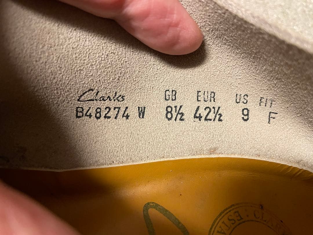 クラークス CLARKS デザート トレック GB 8.5 英国製