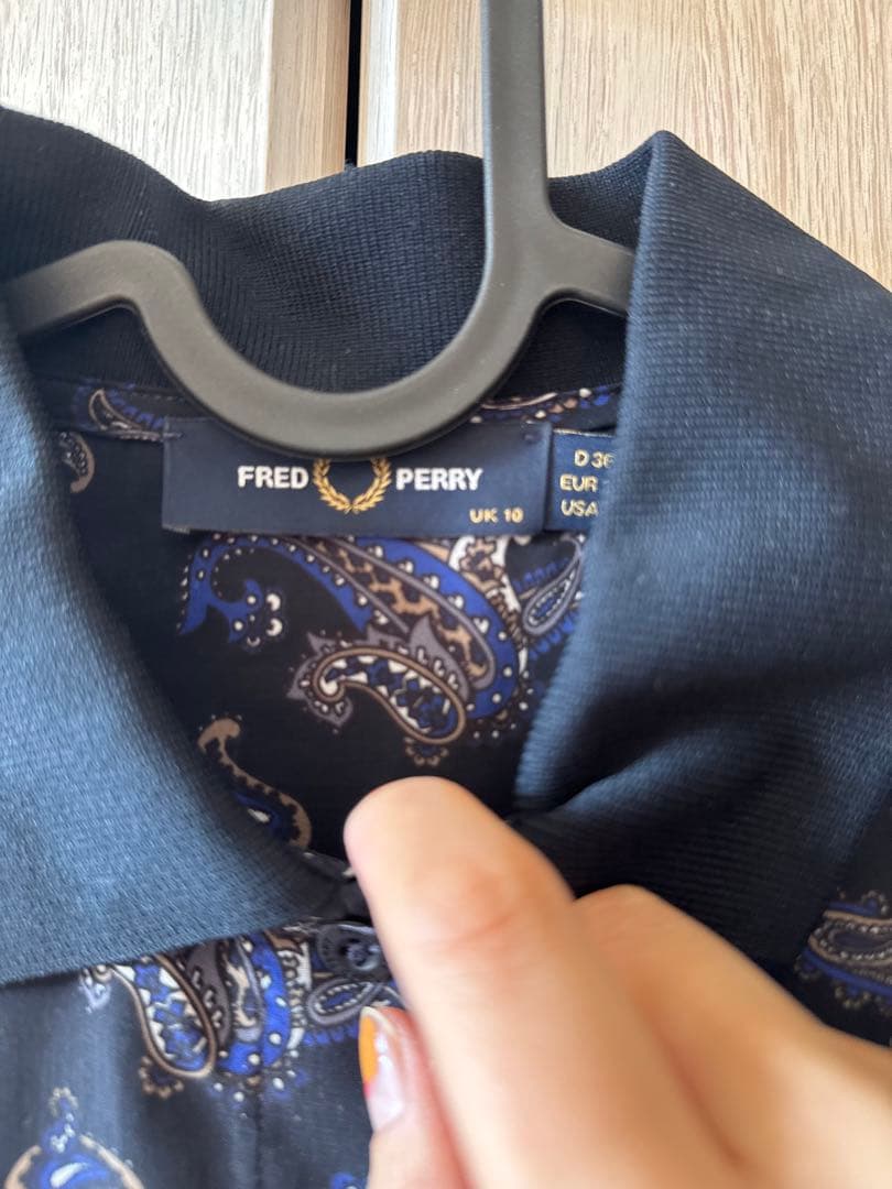 ⭐︎と太郎様⭐︎FRED PERRY ペイズリー柄ワンピース UK 10