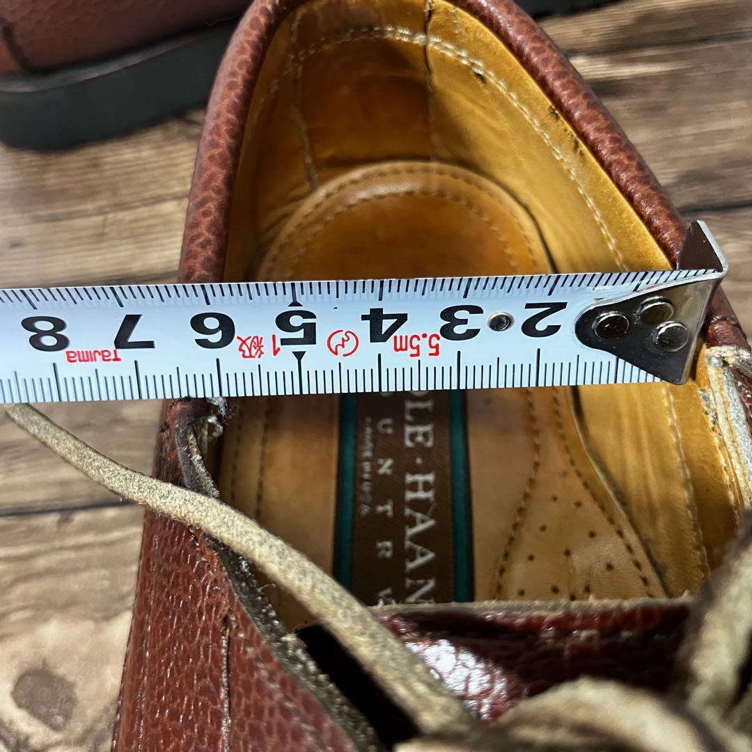 【25.0cm】COLE HAAN COUNTRY Uチップ シボ ビブラム