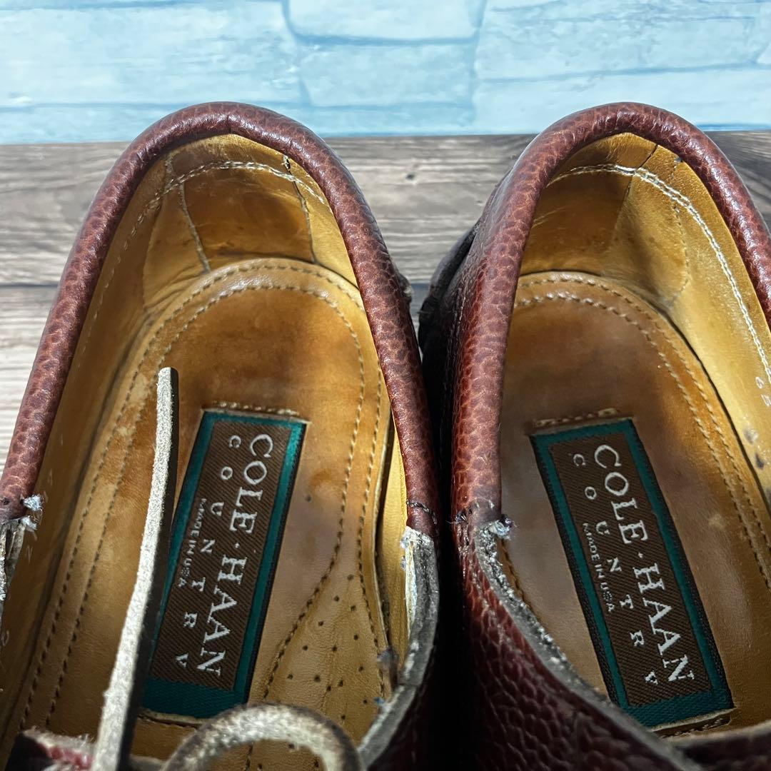 【25.0cm】COLE HAAN COUNTRY Uチップ シボ ビブラム