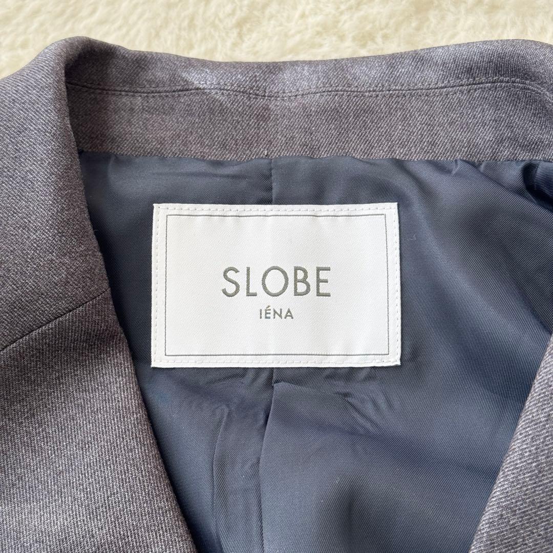24AW SLOBE IENA TRダブルブレストジャケット グレー